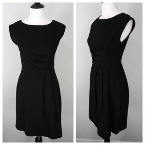 New Marc Jacobs Black Pleated Formal A-Line Sleeveless Dress Size Small Nwt